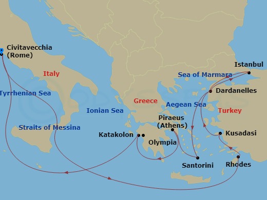 14-night Istanbul, Greek Isles And Italy Cruise
