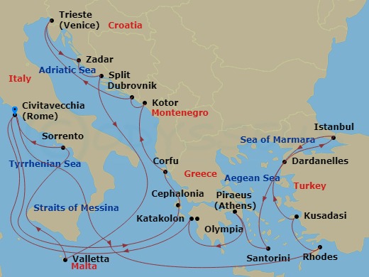 28-night Istanbul, Greek Islands And Adriatic Cruise