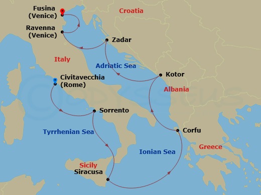 9-night Mediterranean Cruise