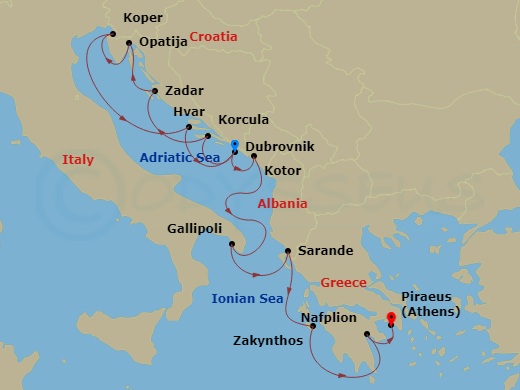 14-night Dalmatian Coast & Balkan Jewels Cruise