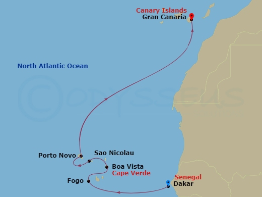 8-night Africa to Canary Islands Cruise