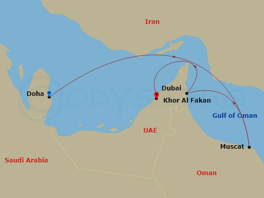 6-night Middle East Cruise