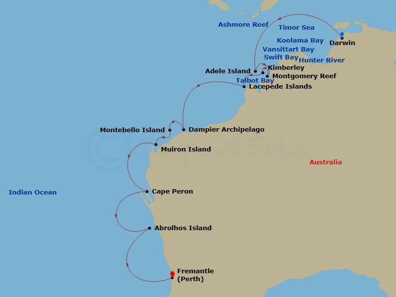 17-night Northern and Western Australia Expedition Cruise