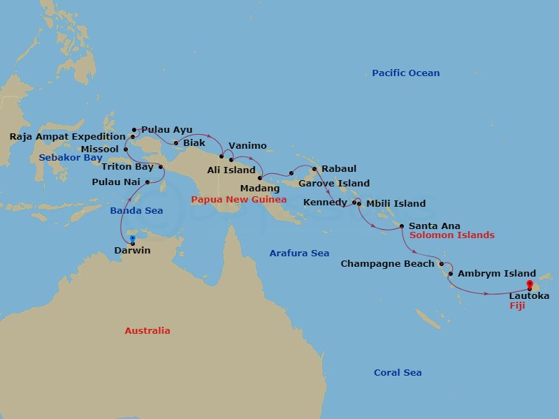 23-night Australia & South Pacific Cruise