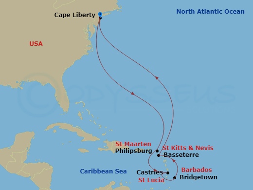 11-night Southern Caribbean Cruise
