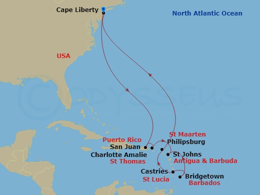 12-night Southern Caribbean Cruise