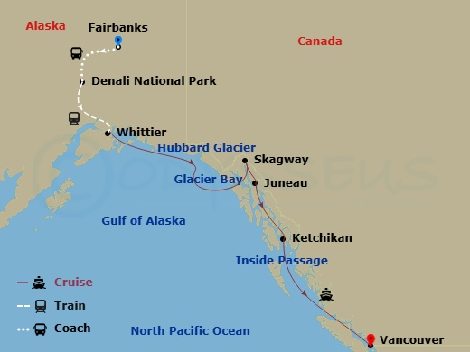 9-night Denali Cruisetour D8L