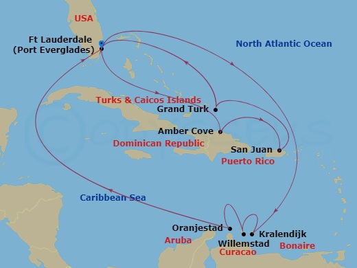 14-night Caribbean South/East Adventurer Cruise