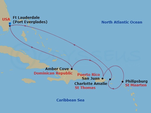 8-night Eastern Caribbean With St. Thomas Holiday Cruise