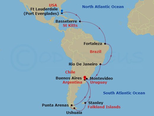35-night Antarctica & Brazilian Grand Adventure Cruise