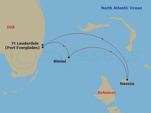 Itinerary map