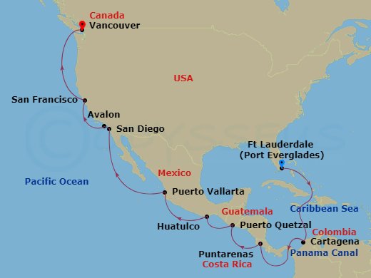 20-night Panama Canal Cruise