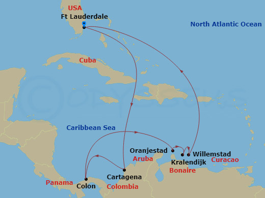 11-night Canal & Southern Caribbean Cruise
