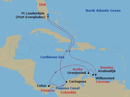 11-night Panama Canal & Southern Caribbean Cruise
