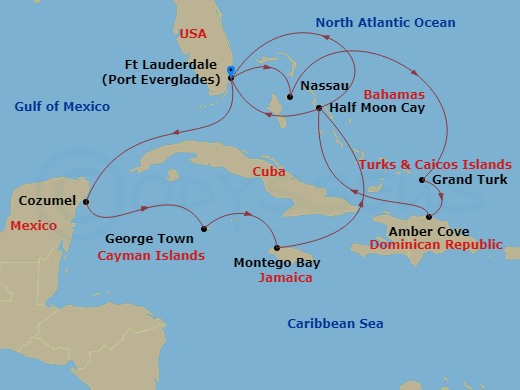 14-night Western / Tropical Caribbean Cruise