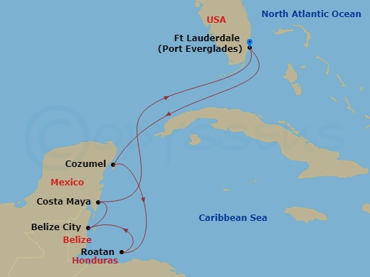 7-night Western Caribbean With Mexico Cruise