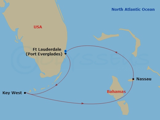 Itinerary map