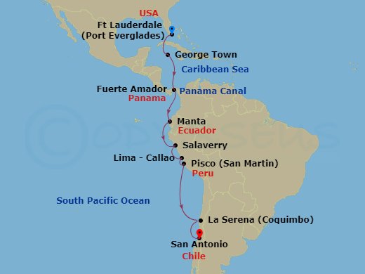 17-night Panama Canal & Inca Discovery Cruise