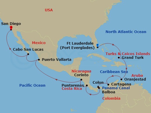 17-night Panama Canal Cruise