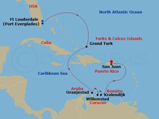 8-night Southern Caribbean Islander Holiday Cruise