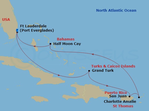 7-night Eastern Caribbean: San Juan & St. Thomas Cruise 