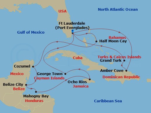 15-night Western Caribbean Explorer / Tropical Cruise