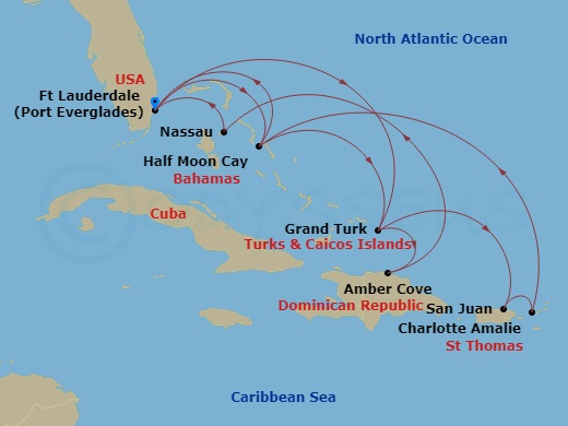 14-night Eastern Caribbean: Bahamas & San Juan Cruise 