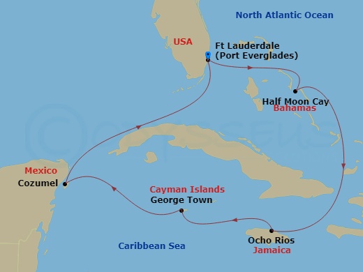 7-night Western Caribbean: Greater Antilles & Mexico Cruise 