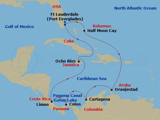 12-night Panama Canal Sunfarer Cruise