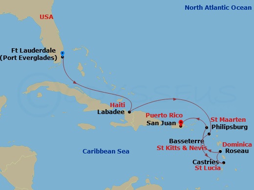 8-night Ft. Lauderdale To San Juan Cruise