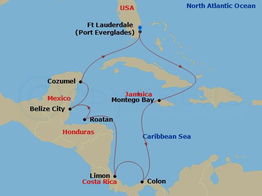 14-night Panama Canal & Central America Cruise