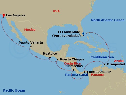 16-night Panama Canal - Ocean To Ocean Cruise