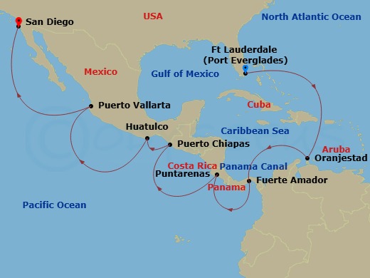 16-night Panama Canal Cruise - Ocean To Ocean