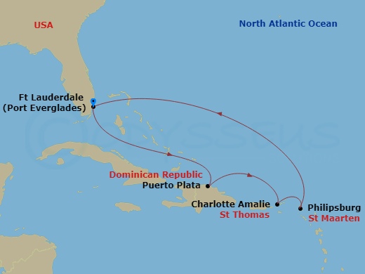 7-night Virgin Islands & Puerto Plata Cruise