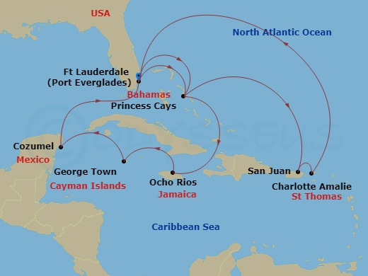 14-night Caribbean East/West Adventurer Cruise