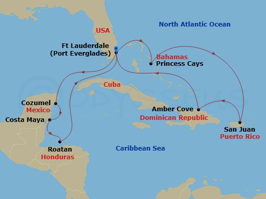 14-night Eastern/Western Caribbean Adventurer Cruise