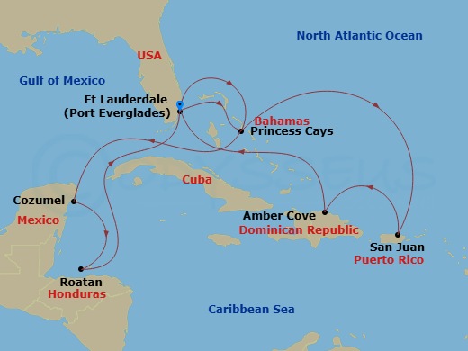 14-night Eastern/Western Caribbean Adventurer Cruise