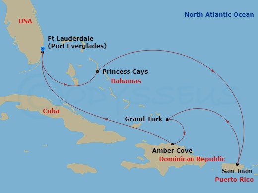 Eastern Caribbean With Puerto Rico