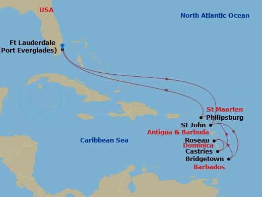 10-night Ultimate Southern Caribbean Cruise