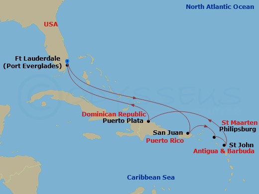 8-night Antigua, St. Maarten, & San Juan Cruise