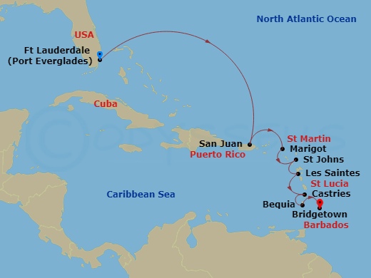 9-night Southern Caribbean Cruise