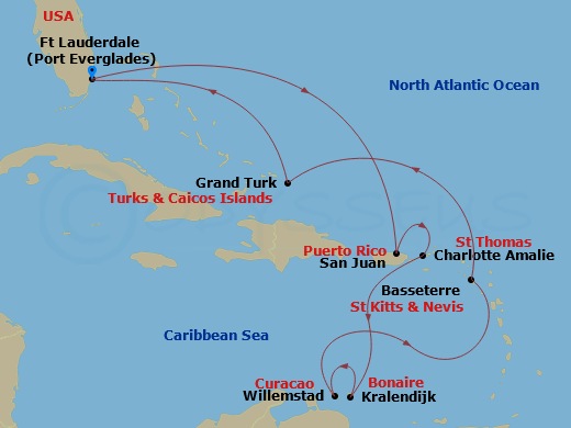 14-night Eastern & Southern Caribbea Cruise