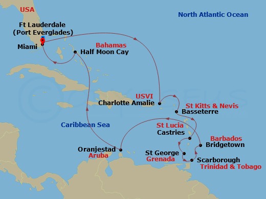 14-night Southern Caribbean Cruise