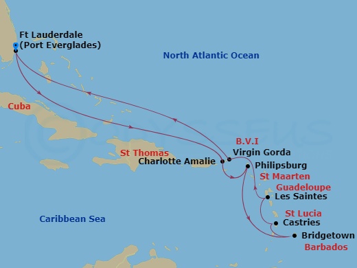 12-Night Caribbean Breezes Voyage