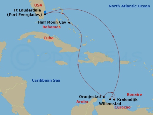 9-night Southern Caribbean Holiday: Abc Islands Cruise