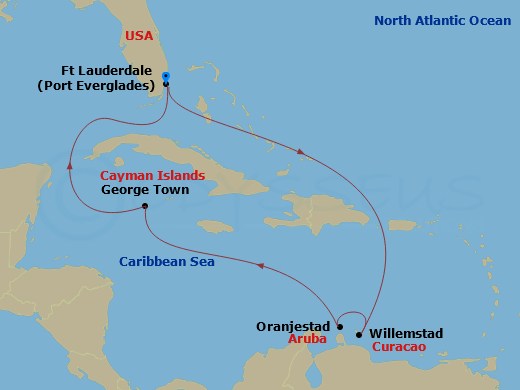 8-night Aruba, Curacao & Cayman Cruise