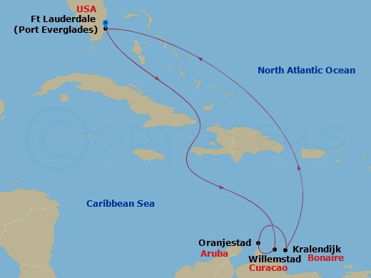 8-night Aruba, Curacao & Bonaire Cruise
