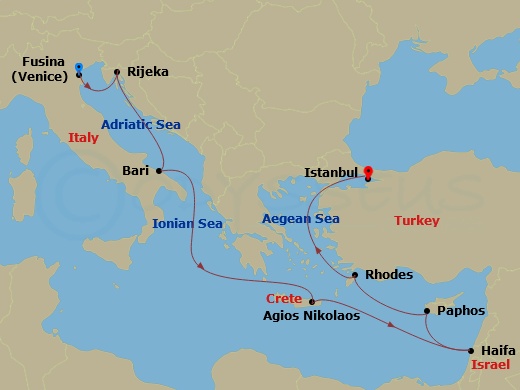 11-night A Journey from Venice to Istanbul Cruise