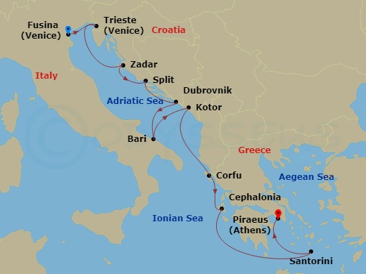 11-night Adriatic Cruise