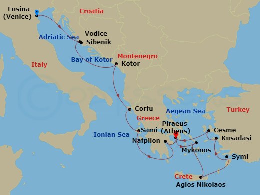 14-night Adriatic, Greek Treasures & Ephesus Cruise